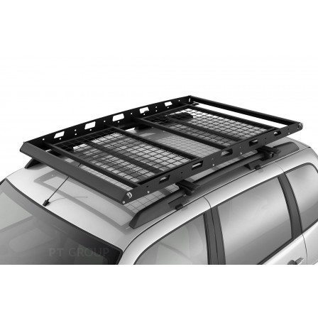 Багажник-корзина двухсекционная универсальная с основанием-решетка (ППК) 1630х1050мм под попереч мм под поперечины на крышу автомобиля